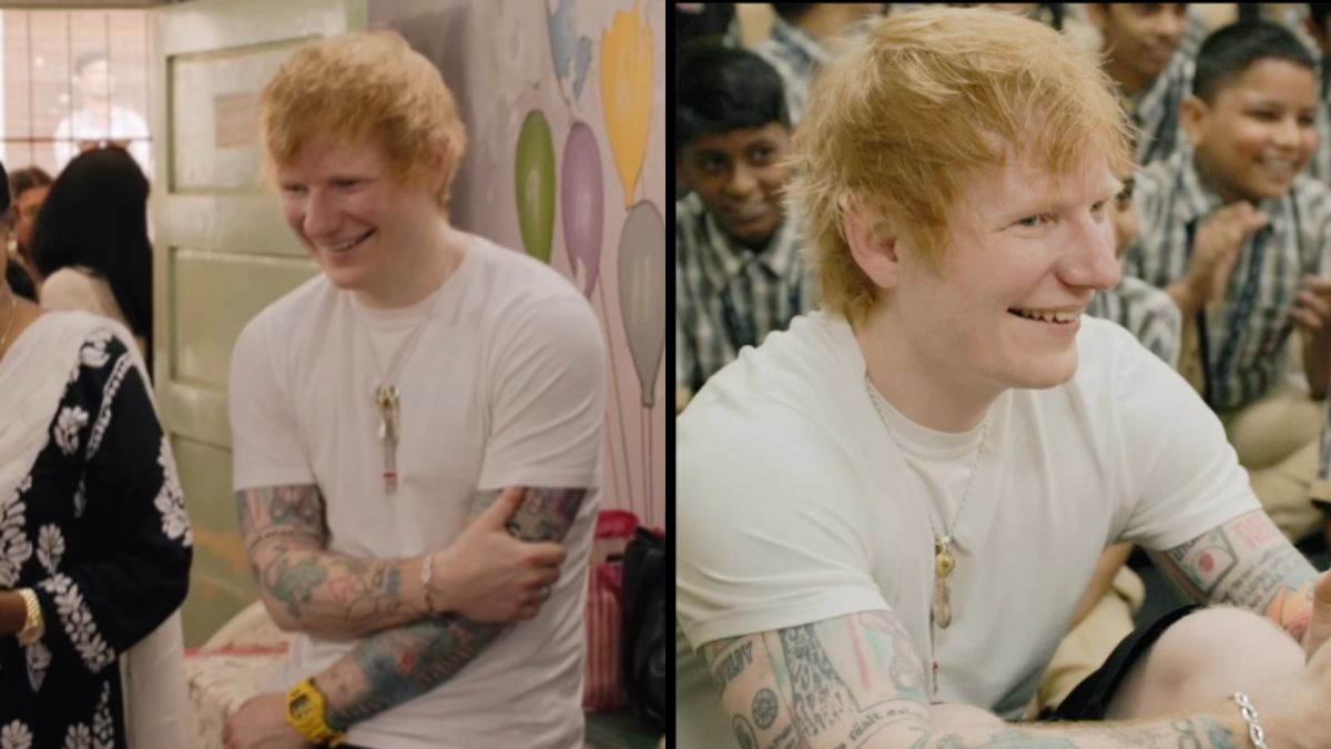 Ed Sheeran Spends Quality Time With School Kids In Mumbai Ahead Of His