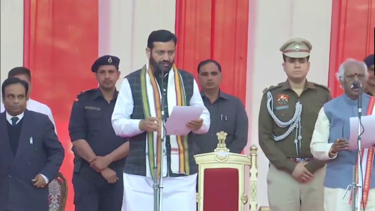 Nayab Singh Saini Takes Oath As New Haryana CM Hours After Khattar ...