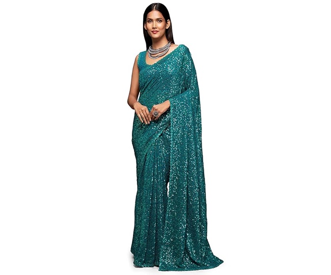 SGF11 Women's Kanjivaram Checkered Soft Silk Saree With Blouse Piece New  Trend (Purple Blue) : : Fashion