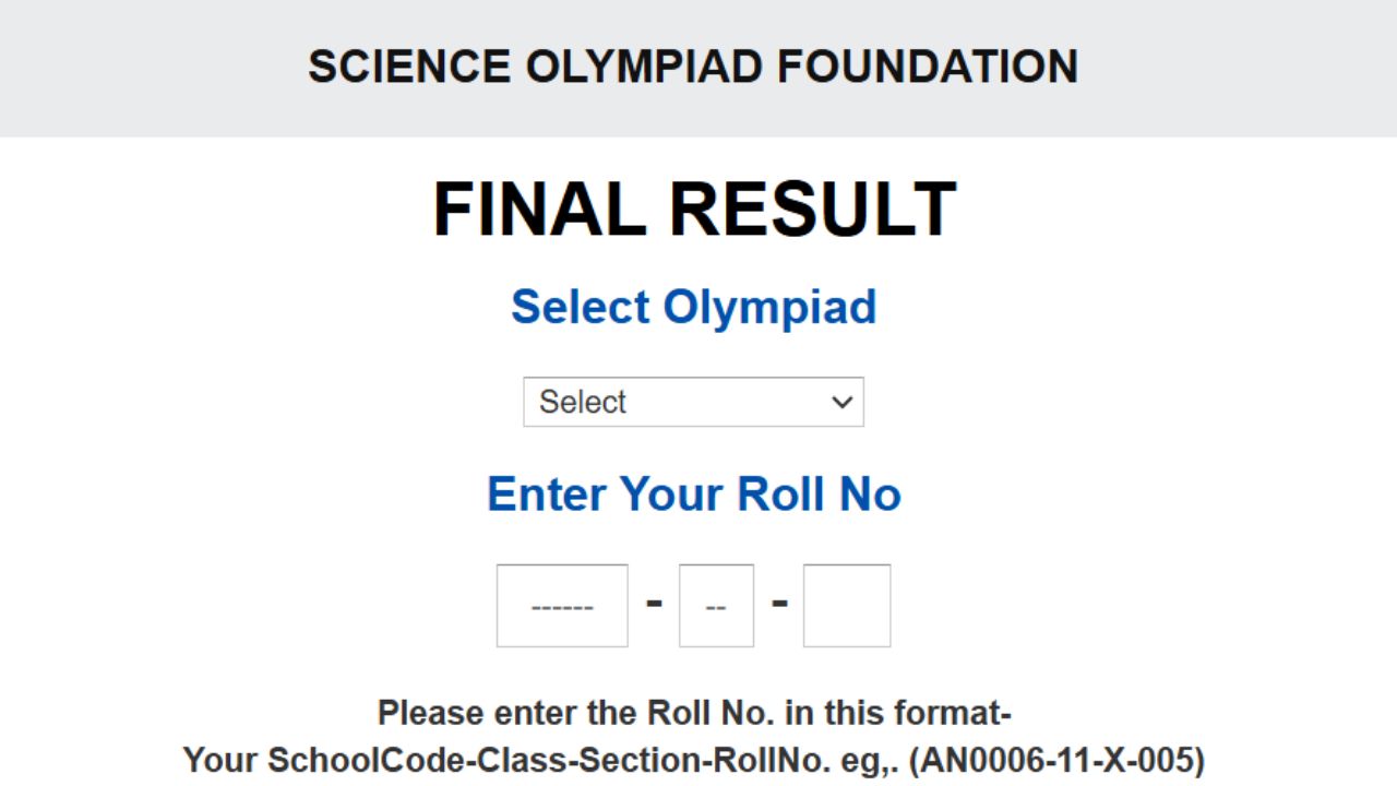 SOF IMO Result 202425 Date And Time Science Olympiad Foundation Expected CutOff Marks; Scores