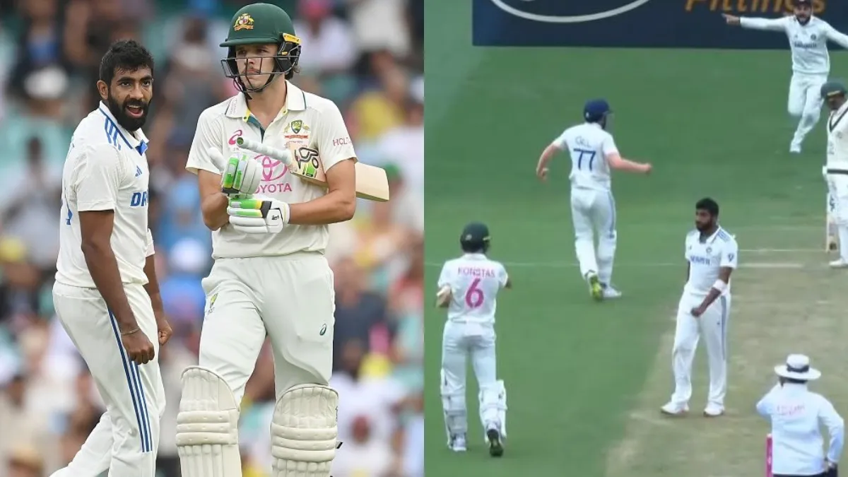 jasprit-bumrah-sam-konstas-usman-khawaja-fight-video-goes-viral-india-national-cricket-team-vs-australia-mens-cricket-team-match-scorecard-day-1-stumps