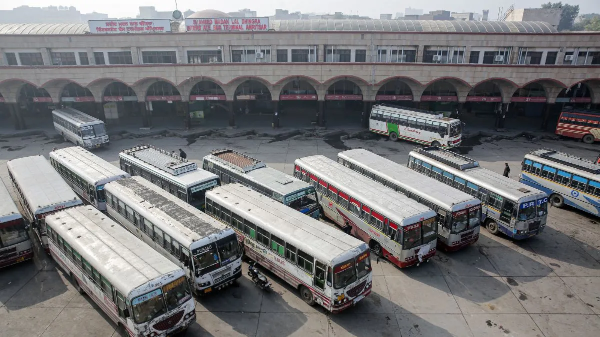 punjab-bus-services-disrupted-as-contractual-prtc-employees-begin-3day-strike-demanding-regularisation-of-jobs