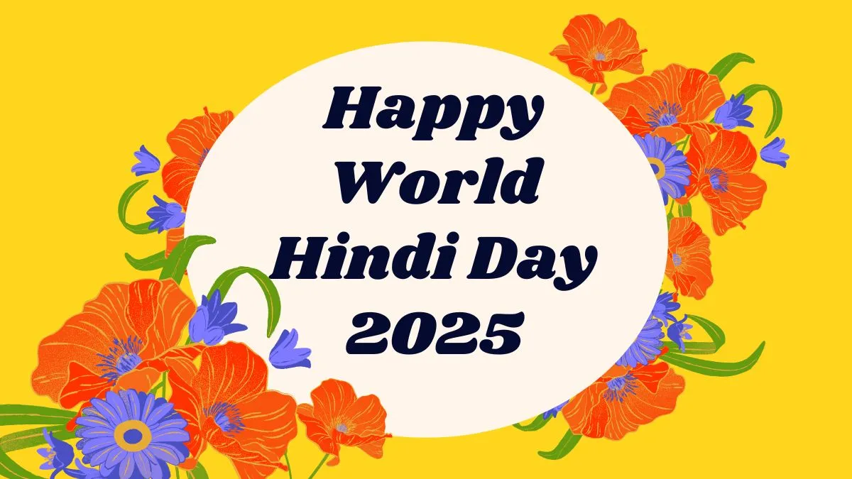 Happy World Hindi Day 2025 (Image Credit: Freepik)