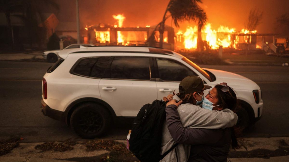 Los Angeles Wildfire Frightening Drone Visuals Show Pacific Palisades