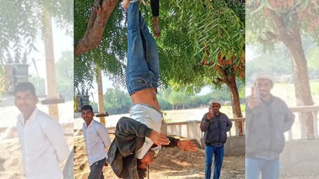 rajasthan-news-three-arrested-for-hanging-man-upside-down-and-assaulting-him-in-barmer-video-goes-viral