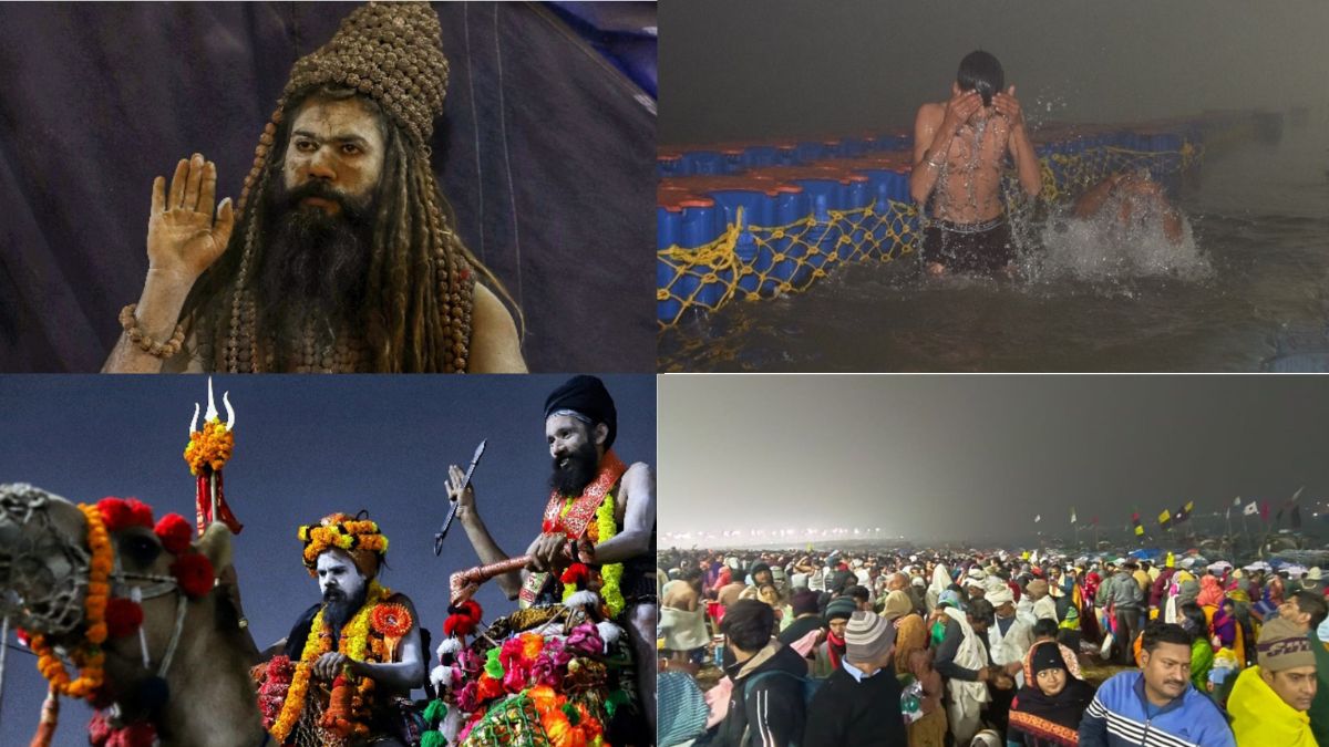 Mahakumbh 2025 Begins In Prayagraj Devotees Take Holy Dip At Triveni