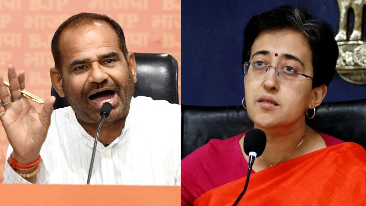 bjp-ramesh-bidhuri-sparks-controversy-with-sexist-jibe-at-atishi-draws-ire-from-aap-delhi-roaming-like-a-deer