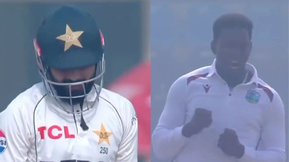 PAK vs WI 1st Test Saud Shakeel's Reactions Goes Viral After Missing