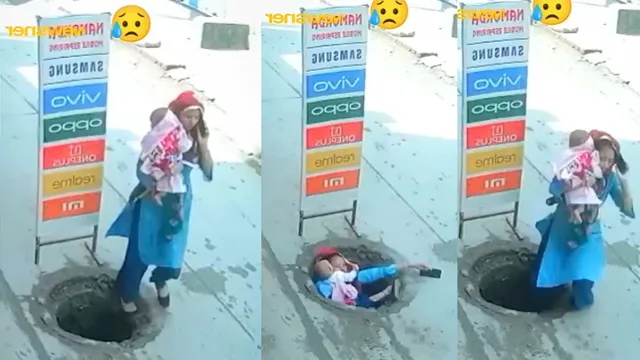 woman-holding-baby-falls-into-open-manhole-viral-video-sparks-outrage-over-safety-concerns