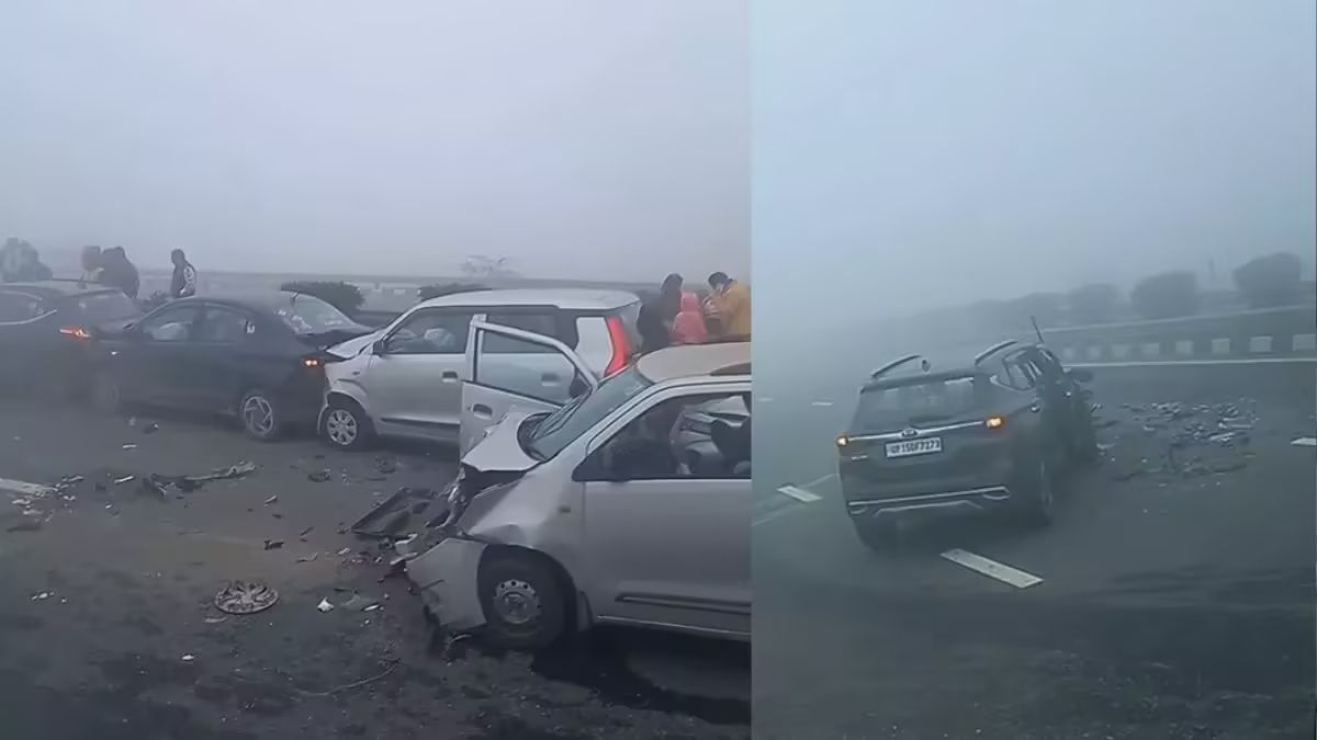 delhi-meerut-expressway-six-injured-after-multiple-vehicles-collide-pill-up-on-up-expressway-amid-dense-fog-watch