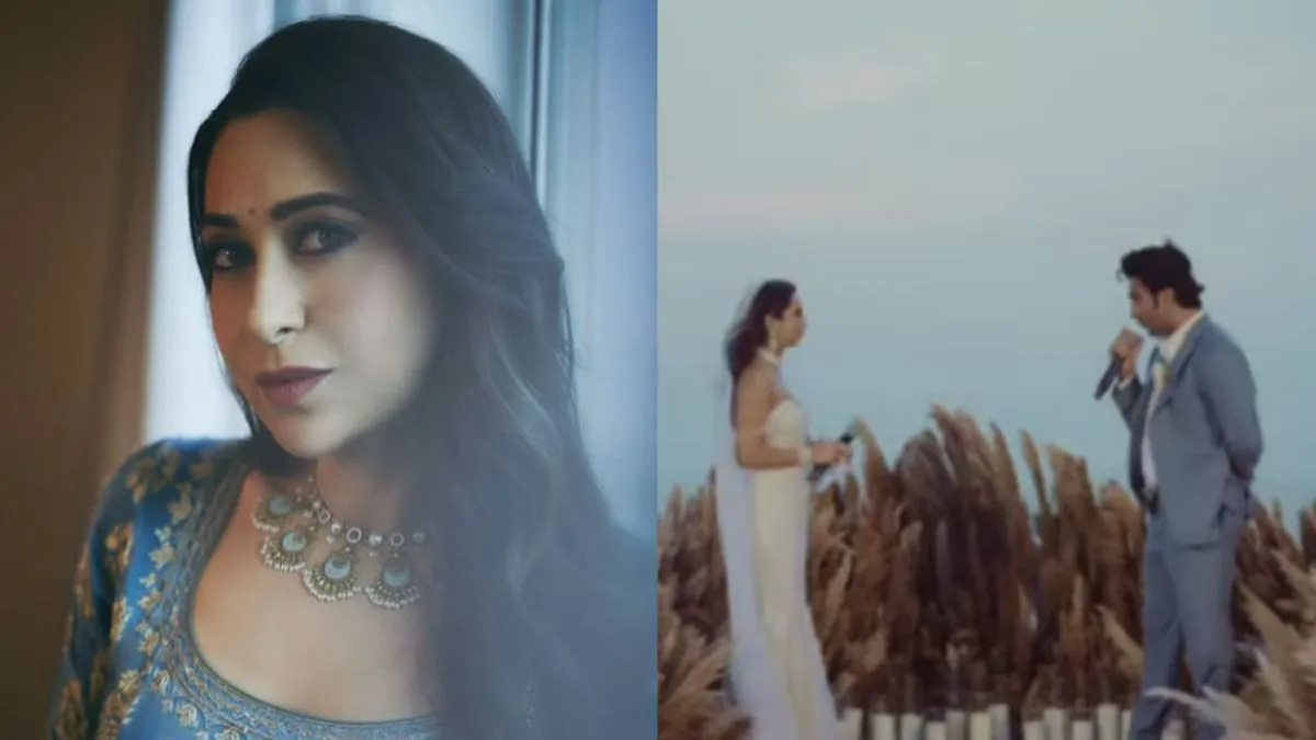 karisma-kapoor-cheers-for-aadar-jain-and-alekha-advani-in-magical-wedding-video-watch