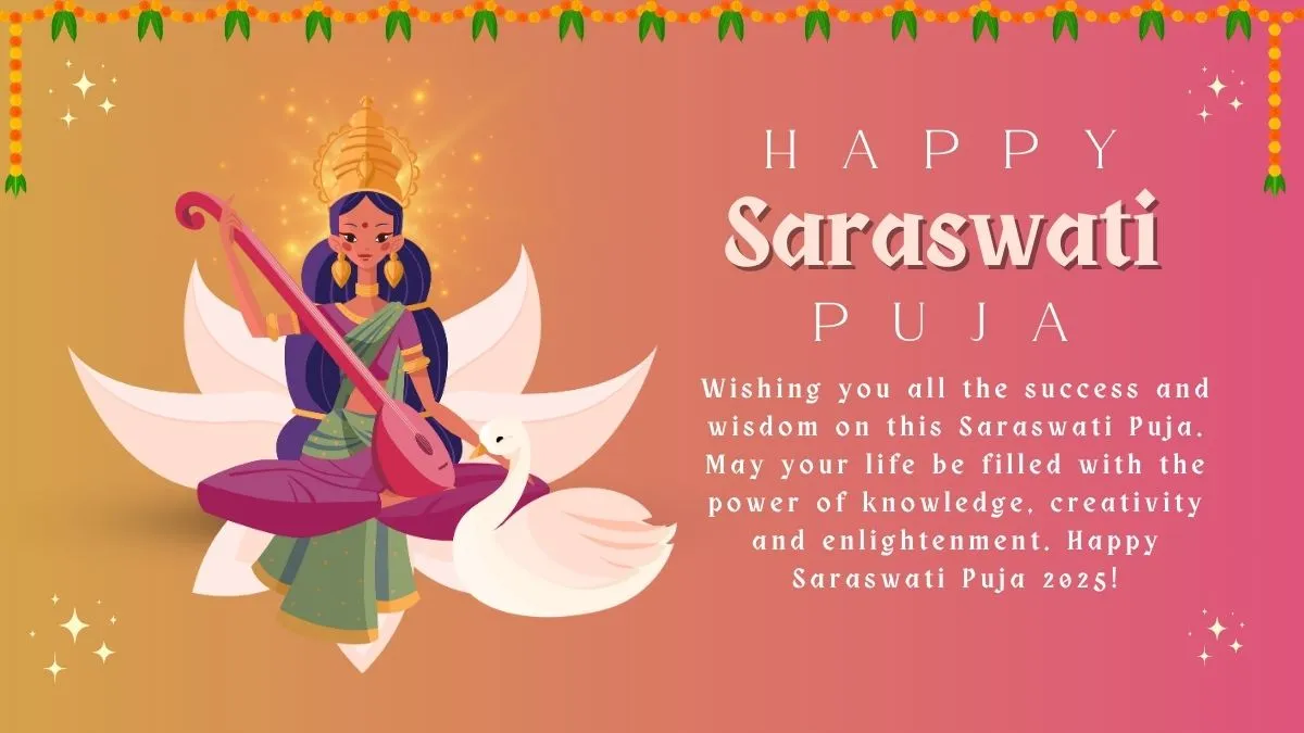 Happy Saraswati Puja 2025 Wishes, Quotes, WhatsApp Messages And