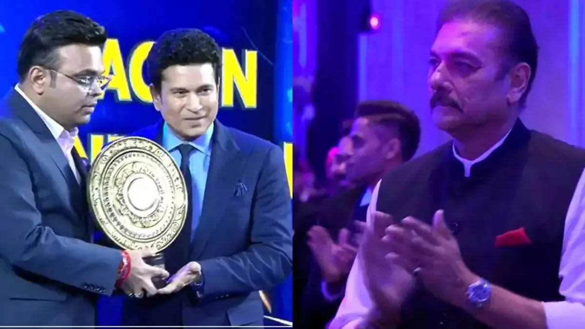 standing-ovation-for-sachin-tendulkar-as-jay-shah-presents-ck-nayudu-lifetime-achievement-award-watch