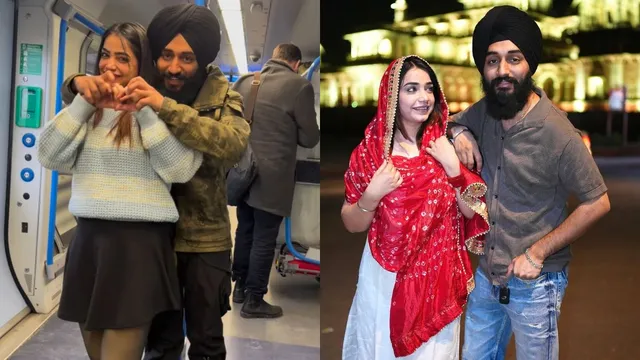 kulhad-pizza-couple-mms-leak-controversy-recreates-ddlj-iconic-romance-in-metro-as-they-dance-on-hit-song-ho-gaya-hai-tujhko-pyaar-sajna-viral-video