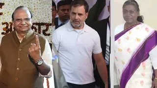 Delhi 2025 Voting In Pictures: President Murmu, Rahul Gandhi Cast Vote In High-Stakes Poll In National Capital