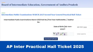 AP Inter Practical Hall Ticket 2025 Out At bie.ap.gov.in; Get Download Link Here