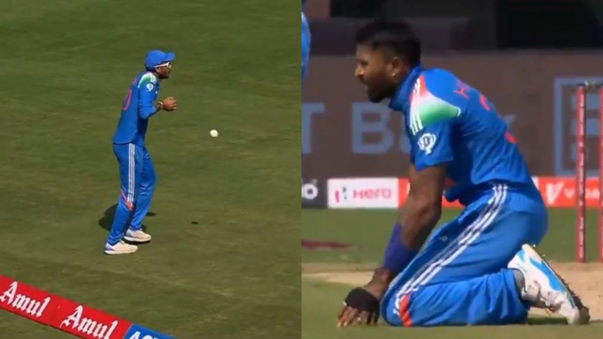 IND vs ENG 2nd ODI: Axar Patel Drops An Easy Catch Of Phil Salt, Hardik Pandya And Fielding Coach T Dilip's Reactions Go Viral | Watch
