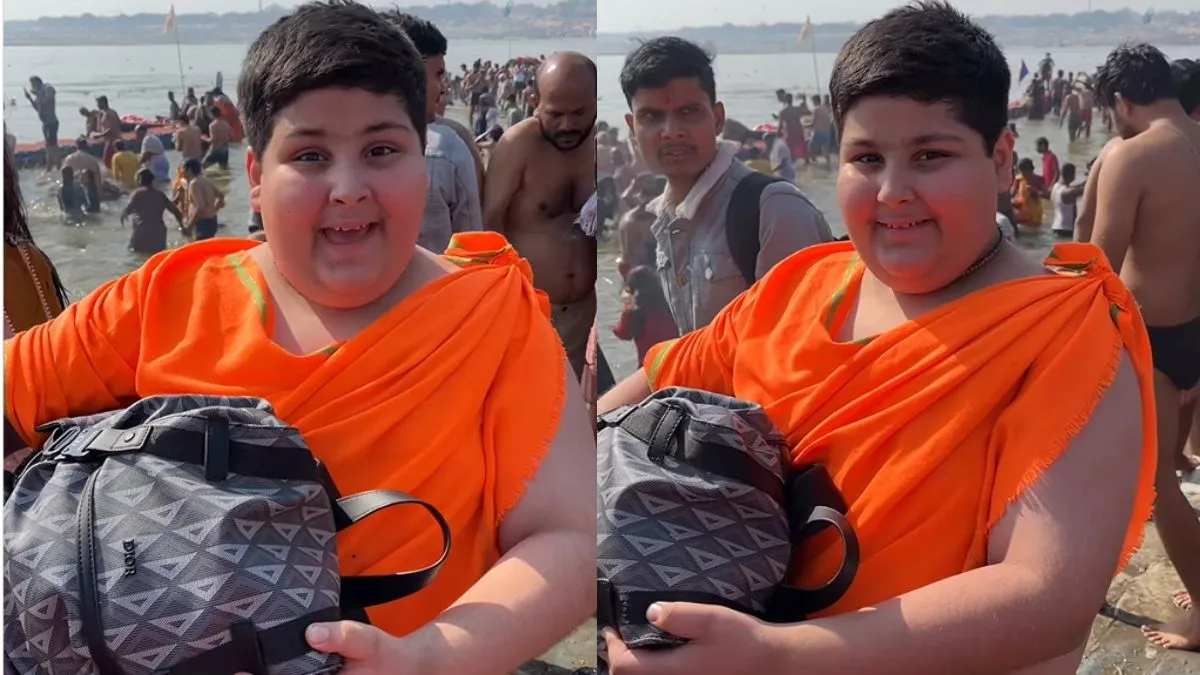 10-year-old-bal-sant-abhinav-arora-luxury-dior-bag-at-mahakumbh-raises-eyebrows-internet-reacts-viral-video