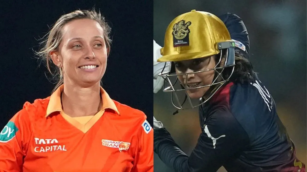 wpl-2025-smriti-mandhana-ash-gardner-record-dismissal-cheeky-response-rcb
