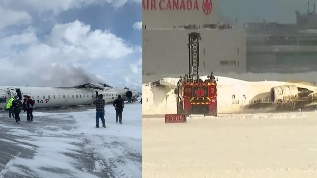 Delta Airlines Flight Crashes At Toronto Pearson Airport, Flips And