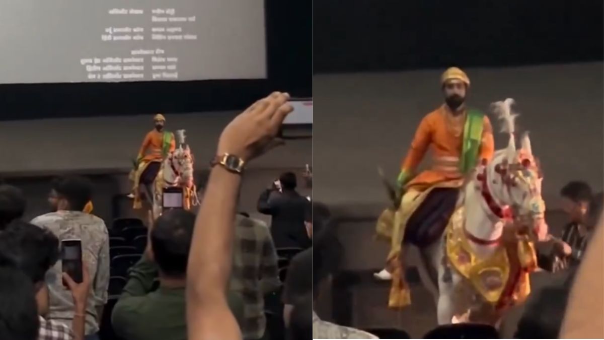 vicky-kaushal-fan-dresses-up-like-him-and-brings-horse-into-theatre-during-chhaava-movie-show-viral-video