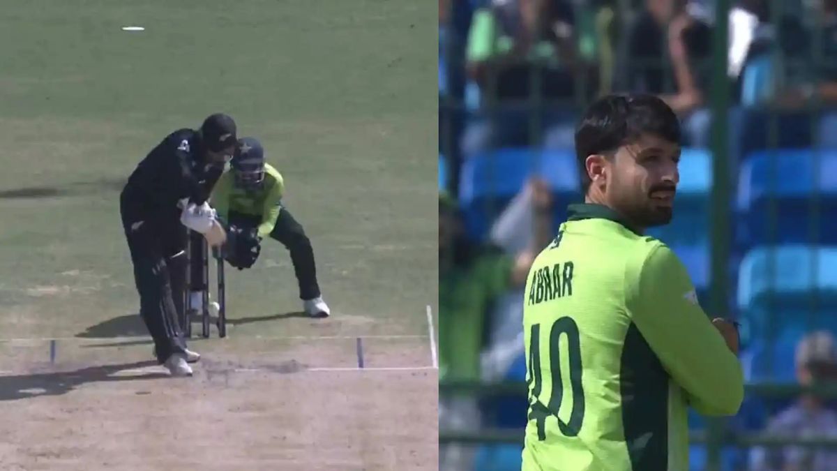 NZ vs PAK ICC Champions Trophy 2025: Abrar Ahmed Gives Fiery Send-Off To Devon Conway In Karachi| Watch