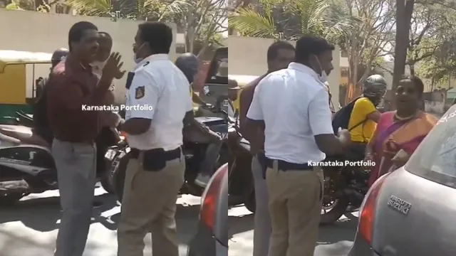 furious-man-threatens-and-abuses-police-officer-amid-bengaluru-traffic-gridlock-shocking-video-goes-viral