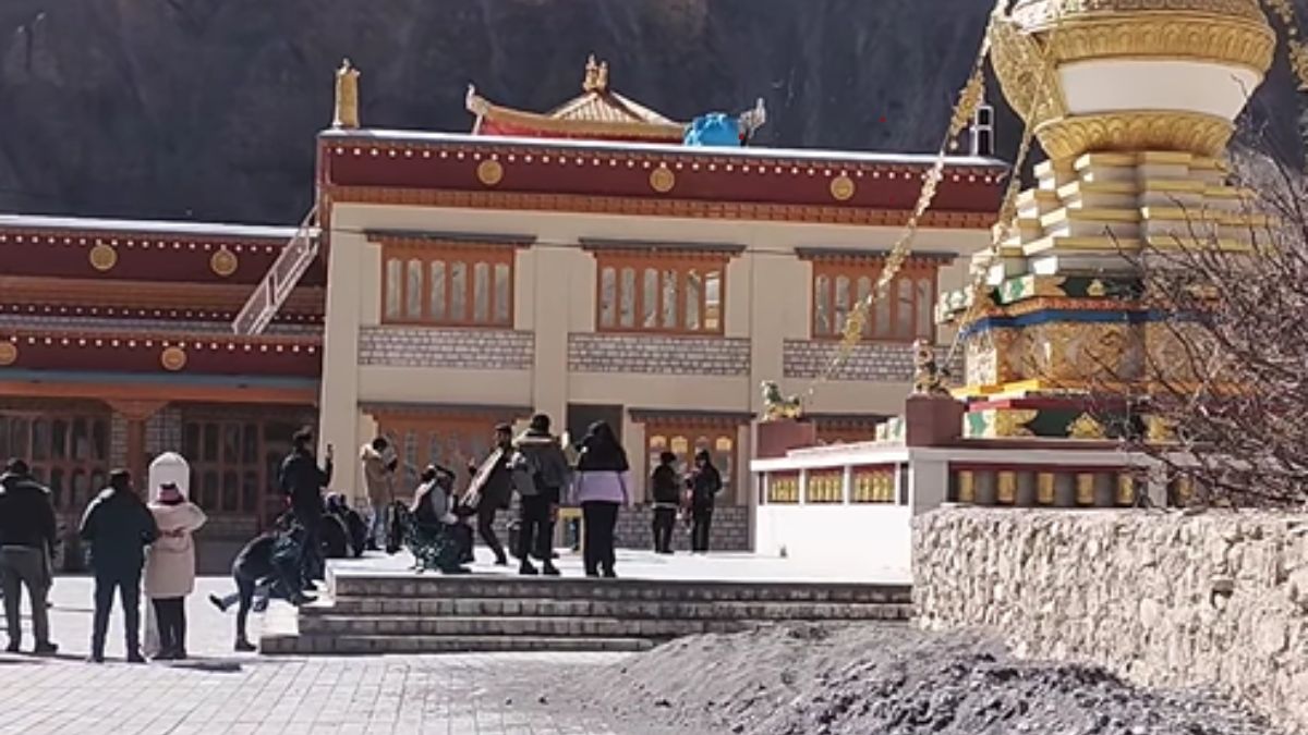 respect-the-place-not-just-the-camera-woman-calls-out-tourist-for-yelling-at-tabo-monastery-for-instagram-reel-viral-video