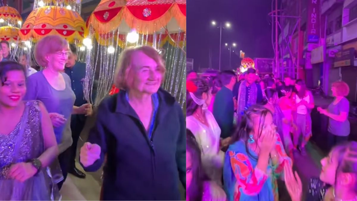 banaras-weaves-its-magic-foreigners-dance-to-bhojpuri-song-in-wedding-baraat-through-narrow-lanes-internet-reacts-to-viral-video