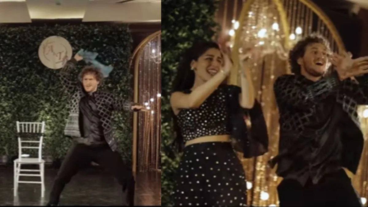 us-groom-beedi-jalaile-dance-moves-with-indian-fiancee-leave-sangeet-guests-in-awe-jiju-on-fire-viral-video