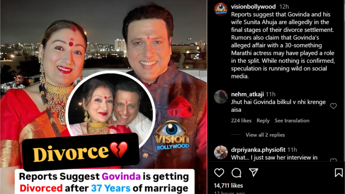Govinda and Sunita Ahuja divorce