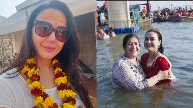 preity-zinta-takes-a-holy-dip-with-her-mother-at-mahakumbh-mela-calls-third-visit-magical-and-a-bit-sad