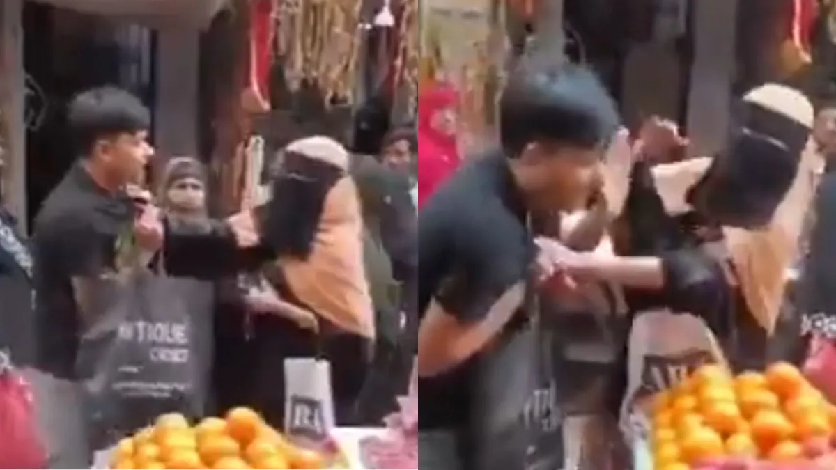 woman-slaps-man-multiple-times-for-alleged-harassment-up-police-acts-swiftly-as-video-goes-viral