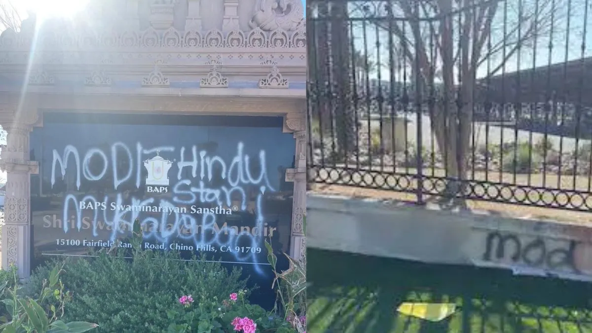 us-baps-hindu-temple-in-california-vandalised-with-antiindia-slogans-hindu-bodies-react