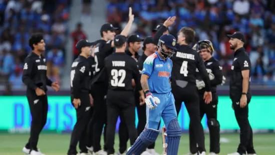 india-national-cricket-team-vs-new-zealand-cricket-team-match-scorecard-ind-vs-nz-icc-champions-trophy-2025-final-injured-kane-williamson-gives-animated-pep-talk-during-drinks-break-triggers-indias-batting-collapse-soon-after