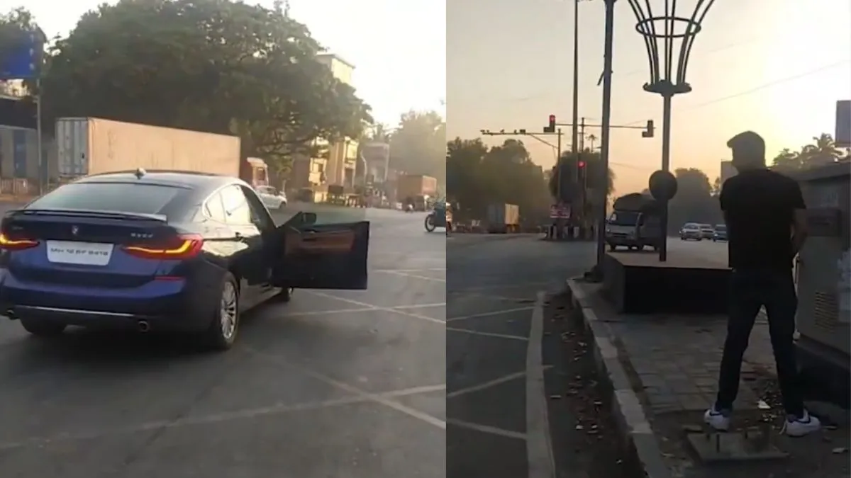 drunk-pune-man-stops-bmw-in-middle-of-road-to-urinate-netizens-get-enraged-over-only-one-day-police-custody-viral-video-gaurav-ahuja