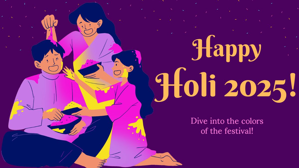 how to draw crowded holi festival