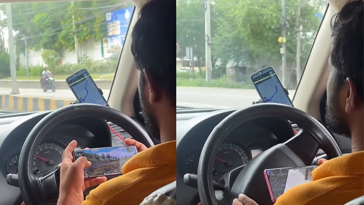 viral-video-shows-hyderabad-cab-driver-playing-pubg-while-driving-netizens-demand-strict-action-cancel-license