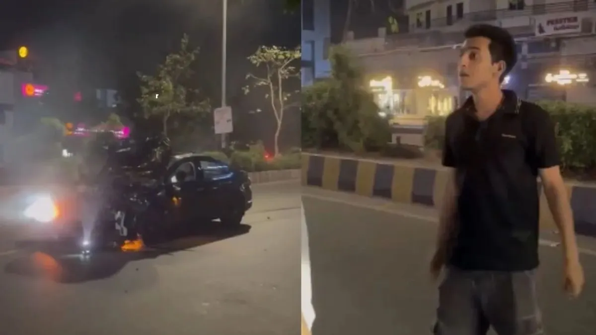 Vadodara Accident: CCTV Shows Moments Before Accident As Victim Claims ...