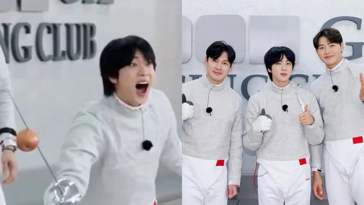 run-jin-highlights-bts-jin-showcases-his-fencing-skills-alongside-olympic-gold-medalists-oh-sanguk-and-gu-bongil-in-fencing-guys-eps