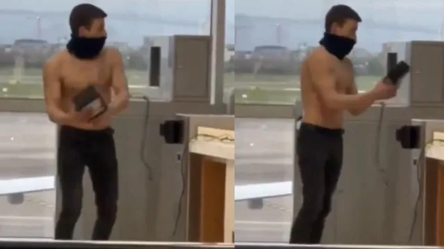 shirtless-drunk-passenger-throws-chair-and-table-at-dublin-airport-on-st-patrick-day-before-arrest-viral-video