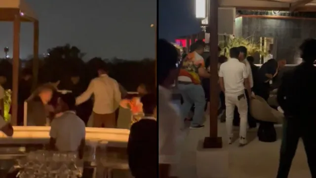 violent-clash-erupts-between-two-groups-at-south-delhi-bar-glass-smashed-on-man-head-viral-video