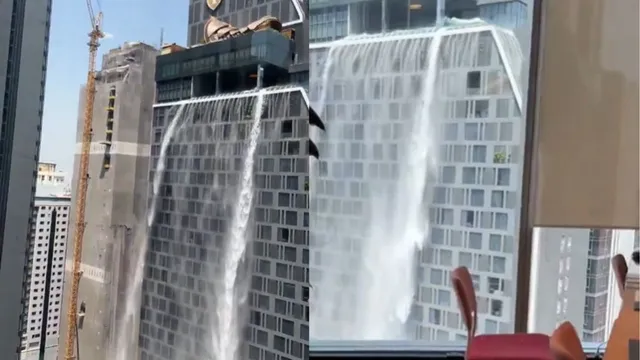 water-spills-from-rooftop-pool-in-bangkok-high-rise-after-earthquake-tremors-in-thailand-earthquake-in-myanmar-watch