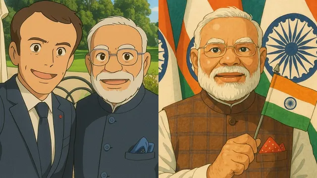 pm-modi-joins-ghibli-trend-shares-portraits-with-trump-and-macron-see-pics