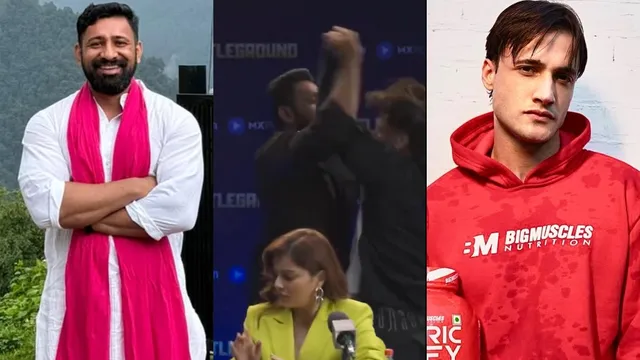 asim-riaz-and-rajat-dalal-get-into-ugly-fight-publicly-shikhar-dhawan-intervens-as-he-tries-to-stop