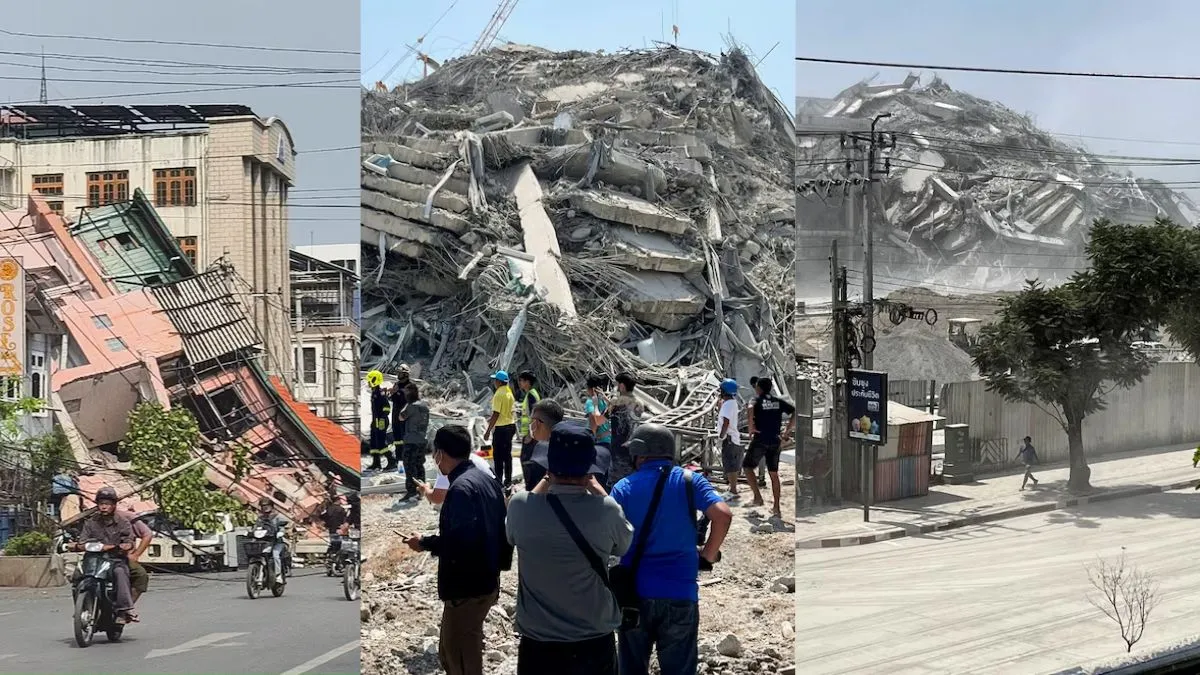 A powerful earthquake killed more than 140 people in Myanmar on Friday, authorities said, toppling buildings and wrecking infrastructure across a wide area. (Image Credits: Reuters)
