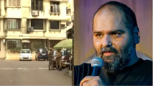 mumbai-police-visit-comedian-kunal-kamra-dadar-residence-amid-controversy-over-eknath-shinde-joke