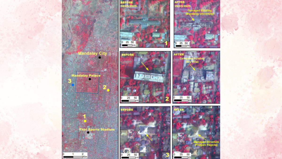 Impact map of Mandalay City. 