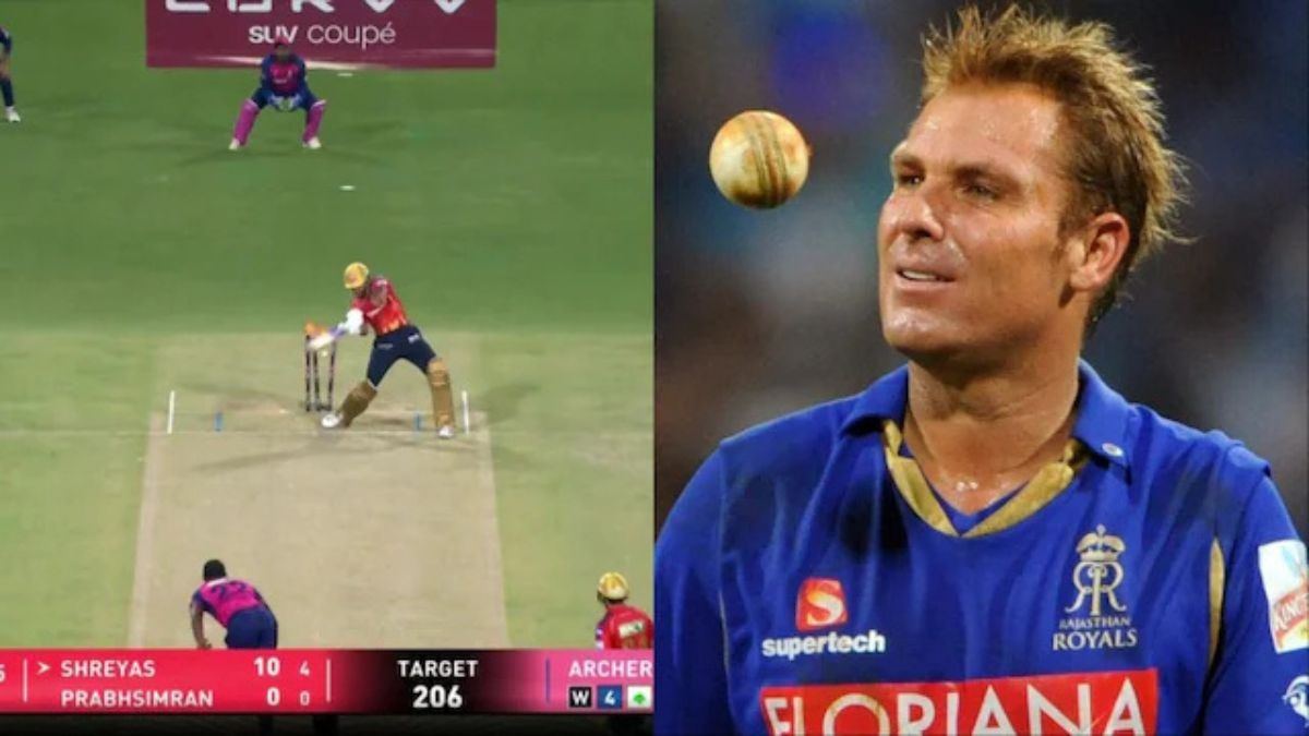 pbks-vs-rr-ipl-2025-jofra-archer-dismisses-shreyas-iyer-with-peachy-delivery-joins-shane-warne-in-elite-list-watch