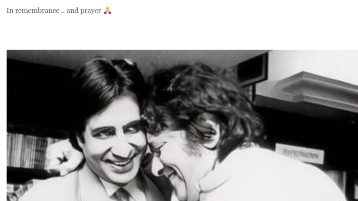 Amitabh Bachchan Manoj Kumar